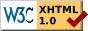 W3 Compliant XHTML 1.0 Transitional